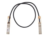 Cisco 100GBASE-CR4 Passive Copper Cable - Suorakytkentäkaapeli - QSFP to QSFP - 1 m - kaksoisakselinen - passiivinen malleihin Mellanox ConnectX-5 Ex EN; Nexus 93108TC-EX, 93180YC-FX, 9336C-FX2 QSFP-100G-CU1M=