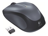 Logitech M235 - Hiiri - oikeakätinen - optinen - langaton - 2.4 GHz - USB johdoton vastaanotin - harmaa 910-002201