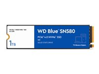WD Blue SN580 WDS100T3B0E - SSD - 1 Tt - sisäinen - M.2 2280 - PCIe 4.0 x4 (NVMe) WDS100T3B0E