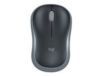 Logitech M185 - Hiiri - optinen - langaton - 2.4 GHz - USB johdoton vastaanotin - harmaa 910-002238