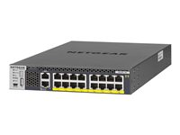 NETGEAR M4300-16X - Kytkin - L3 - Hallinnoitu - 16 x 100/1000/2.5G/5G/10GBase-T (PoE+) - telineeseen asennettava - PoE+ (199 W) XSM4316PA-100NES