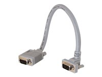 C2G Premium SXGA 90° Up Angled - VGA kaapeli - HD-15 (VGA) (uros) to HD-15 (VGA) (uros) - 3 m - 90° liitin 81043