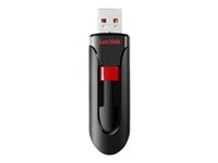 SanDisk Cruzer Glide - USB Flash-asema - 32 Gt - USB 2.0 - musta, punainen SDCZ60-032G-B35