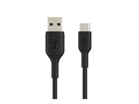 Belkin BoostCharge - USB-kaapeli - 24 pin USB-C (uros) to USB (uros) - 3 m - musta CAB001BT3MBK