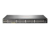 HPE Aruba 2930F 48G PoE+ 4SFP - Kytkin - L3 - Hallinnoitu - 48 x 10/100/1000 (PoE+) + 4 x Gigabit SFP (uplink) - telineeseen asennettava - PoE+ (370 W) - remarketing-tuotteet JL262AR