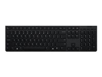 Lenovo Professional - Näppäimistö - Bluetooth, 2.4 GHz - QWERTY - Pohjoismaat - näppäinkytkin: Scissor-Switch - harmaa - ruskea laatikko 4Y41K04075