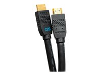 C2G 15ft Ultra Flexible 4K Active HDMI Cable Gripping 4K 60Hz - In-Wall M/M - HDMI-kaapeli Ethernetillä - HDMI uros to HDMI uros - 4.5 m - musta - aktiivinen, tuki 4K / 60 Hz C2G10380