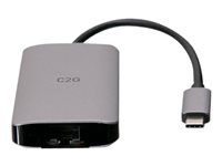 C2G USB C Docking Station with 4K HDMI, USB, Ethernet, and USB C - Power Delivery up to 100W - Telakointiasema - USB-C / Thunderbolt 3 - HDMI - 1GbE C2G54456