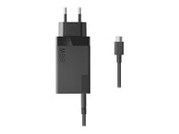Lenovo 65W USB-C Travel Adapter - Verkkosovitin - Vaihtovirta 100-240 V - 65 watti(a) - Eurooppa - musta 40AW0065EU