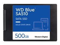 WD Blue SA510 WDS500G3B0A - SSD - 500 GB - sisäinen - 2.5" - SATA 6Gb/s - sininen WDS500G3B0A