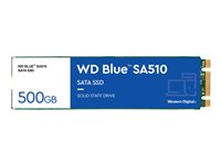 WD Blue SA510 WDS500G3B0B - SSD - 500 GB - sisäinen - M.2 2280 - SATA 6Gb/s - sininen WDS500G3B0B