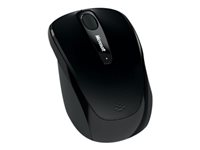 Microsoft Wireless Mobile Mouse 3500 - Hiiri - oikea- ja vasenkätiselle - optinen - 3 painiketta - langaton - 2.4 GHz - USB johdoton vastaanotin - musta GMF-00042