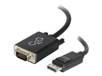 C2G DisplayPort Male to VGA Male Adapter Cable - DisplayPort -kaapeli - DisplayPort (uros) to HD-15 (VGA) (uros) - 3 m - musta 84333