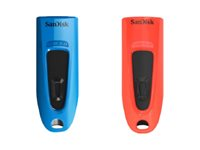 SanDisk Ultra - USB Flash-asema - 32 Gt - USB 3.0 (pakkaus sisältää 2) SDCZ48-032G-G462