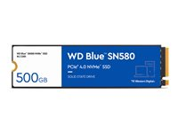 WD Blue SN580 - SSD - 500 GB - sisäinen - M.2 2280 - PCIe 4.0 x4 (NVMe) WDS500G3B0E