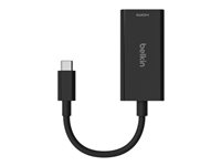 Belkin Connect - Näyttösovitin - 24 pin USB-C uros to HDMI naaras - musta - tuki 8K 60 Hz, tuki 144 Hz:n 4K AVC013BTBK