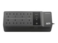 APC Back-UPS BE850G2 - UPS - Vaihtovirta 230 V - 520 watti(a) - 850 VA - lähtöliittimet: 8 - Yhdistynyt kuningaskunta - musta BE850G2-UK