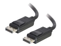 C2G 35ft DisplayPort Cable with Latches - M/M - DisplayPort -kaapeli - DisplayPort (uros) to DisplayPort (uros) - 10.66 m - lukittu - musta 54405