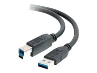 C2G - USB-kaapeli - USB Type A (uros) to USB Type B (uros) - USB 3.0 - 3 m - musta 81682