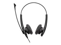 Jabra BIZ 1100 USB Duo - Kuuloke + mikrofoni - korvien päällä - langallinen - USB - musta - akateeminen - Zoom-sertifioitu, sertifioitu Microsoft Teamsille (pakkaus sisältää 10) 1159-0159-MULTI