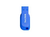 SanDisk Cruzer Blade - USB Flash-asema - 64 Gt - USB 2.0 - sähköisen sininen SDCZ50C-064G-B35BE