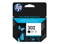 HP 302 - 3.5 ml - musta - alkuperäinen - mustepatruuna malleihin Deskjet 11XX, 21XX, 36XX; Envy 451X, 452X; Officejet 38XX, 46XX, 52XX F6U66AE#301