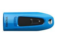SanDisk Ultra - USB Flash-asema - 64 Gt - USB 3.0 - sininen, punainen (pakkaus sisältää 2) SDCZ48-064G-G46BR2