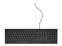 Dell KB216 - Näppäimistö - USB - QWERTY - Yhdysvaltain englanti kansainv. - musta malleihin Inspiron 3459; Latitude 3480, 3580; Vostro 3905 580-ADHY