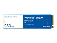 WD Blue SN570 NVMe SSD WDS250G3B0C - SSD - 250 GB - sisäinen - M.2 2280 - PCIe 3.0 x4 (NVMe) WDS250G3B0C