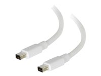 C2G 2m Mini DisplayPort Cable 4K UHD M/M - White - DisplayPort -kaapeli - Mini DisplayPort (uros) to Mini DisplayPort (uros) - 2 m - valkoinen 84411