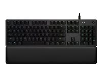 Logitech Gaming G513 - Näppäimistö - taustavalaistu - USB - Pohjoismaat - näppäinkytkin: GX Brown Tactile - hiili 920-009327