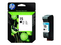 HP 15 - 25 ml - Large - musta - alkuperäinen - mustepatruuna malleihin Deskjet 38XX; Fax 1230; Officejet 5110, 720, 72XX, v30, v40; psc 500, 720, 750, 920, 950 C6615DE