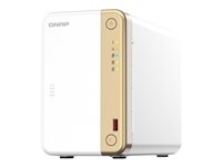 QNAP TS-262 - NAS-palvelin - 2 telineet - 8 Tt - SATA 6Gb/s - HDD 4 Tt x 2 - RAID RAID 0, 1, JBOD - RAM 4 Gt - 2.5 Gigabit Ethernet - iSCSI tuki TS-262-4G+2XST4000NE001