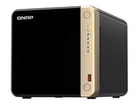 QNAP TS-464 - NAS-palvelin - 4 telineet - 16 Tt - SATA 6Gb/s - HDD 4 Tt x 4 - RAID RAID 0, 1, 5, 6, 10, JBOD - RAM 8 Gt - 2.5 Gigabit Ethernet - iSCSI tuki TS-464-8G+4XST4000NE001