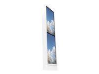 HI-ND Tower 50" - Teline malleihin 2 LCD-näyttöä - polykarbonaatti - valkoinen, RAL 9003 -näytön koko: 50" - lattialla seisova TW5012-5001-01
