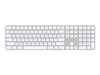 Apple Magic Keyboard with Touch ID and Numeric Keypad - Näppäimistö - Bluetooth, USB-C - QWERTY - Kansainvälinen englanti MK2C3Z/A