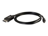 C2G 3m Mini DisplayPort to DisplayPort Adapter Cable 4K UHD - Black - DisplayPort -kaapeli - Mini DisplayPort (uros) to DisplayPort (uros) - 3 m - musta 84302