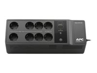 APC Back-UPS BE650G2-GR - UPS - Vaihtovirta 230 V - 400 watti(a) - 650 VA - lähtöliittimet: 8 - musta BE650G2-GR