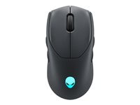 Alienware Tri-Mode Gaming Mouse AW720M - Hiiri - optinen - 8 painiketta - langaton, langallinen - USB, 2.4 GHz, Bluetooth 5.1 - Kuun pimeä puoli - vähittäismyynti - laaatikko AW720M-G-DEAM