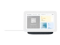 Google Nest Hub (2nd Gen) - Älykäs näyttö - LCD 7" - langaton - IEEE 802.11b/g/n/ac, Bluetooth - hiilenharmaa GA01892-NO